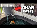 DIY Pond Filter Made EASY From Trash Can!