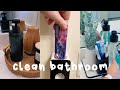 asmr (rich people) cleaning bathrooms no music!