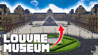 I built the Louvre in Minecraft!