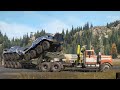 Spintires SnowRunner - White Western Star 4964 - Heavy Trailer Transport 2 APC - Tuz 420 Tatarin 8x8