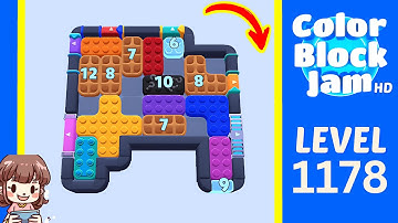 Color Block Jam Level 1178 Solution Walkthrough