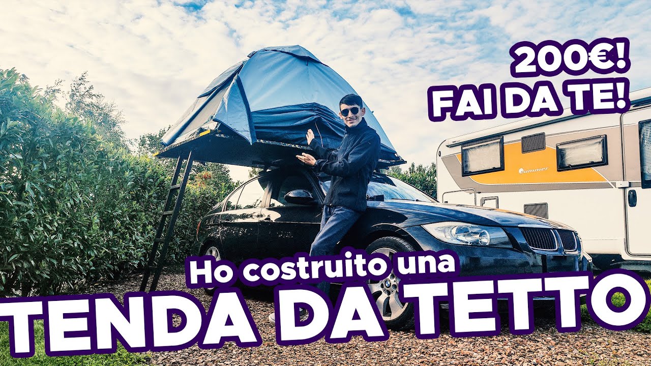 Ho costruito una tenda da tetto! TENDA DA TETTO FAI DA TE CON 200€! Rooftop Tent DIY