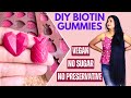 DIY Biotin Gummies | Vegan, No Sugar | Reduce Hair Fall &amp; Grow New Hair | Must Try