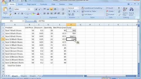 Excel 2007 Tutorial 2: Basic Spreadsheet