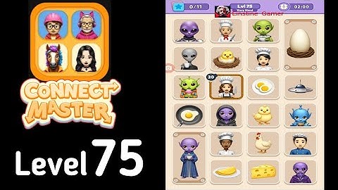 Connect Master Match Puzzle level 75 very hard Guide Walkthrough Solution