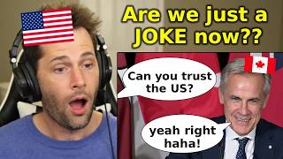 American Reacts to Mark Carney LAUGHING at Question About Trump (American Reaction)
