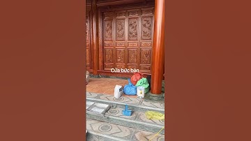 Hiên và cửa bức bàn nhà gỗ lim 3 gian #nhàgỗđẹp #nhadep #nhàgỗ3gian