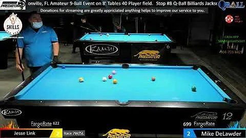 Mike DeLawder vs Jesse Link | 2021 Q-Ball Billiard...
