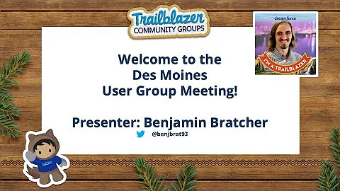 Benjamin Bratcher at the Des Moines, IA Salesforce...