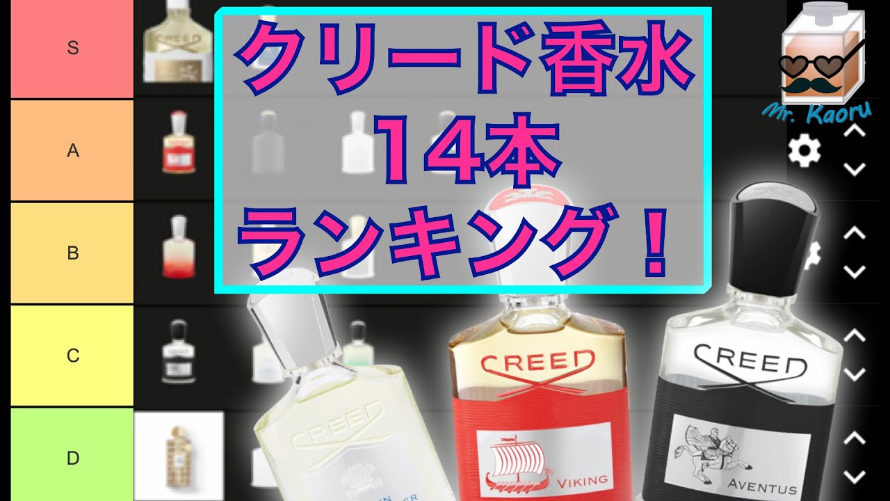クリードの香水14本をランク付！ 【Sランク〜Dランク】 - YouTube