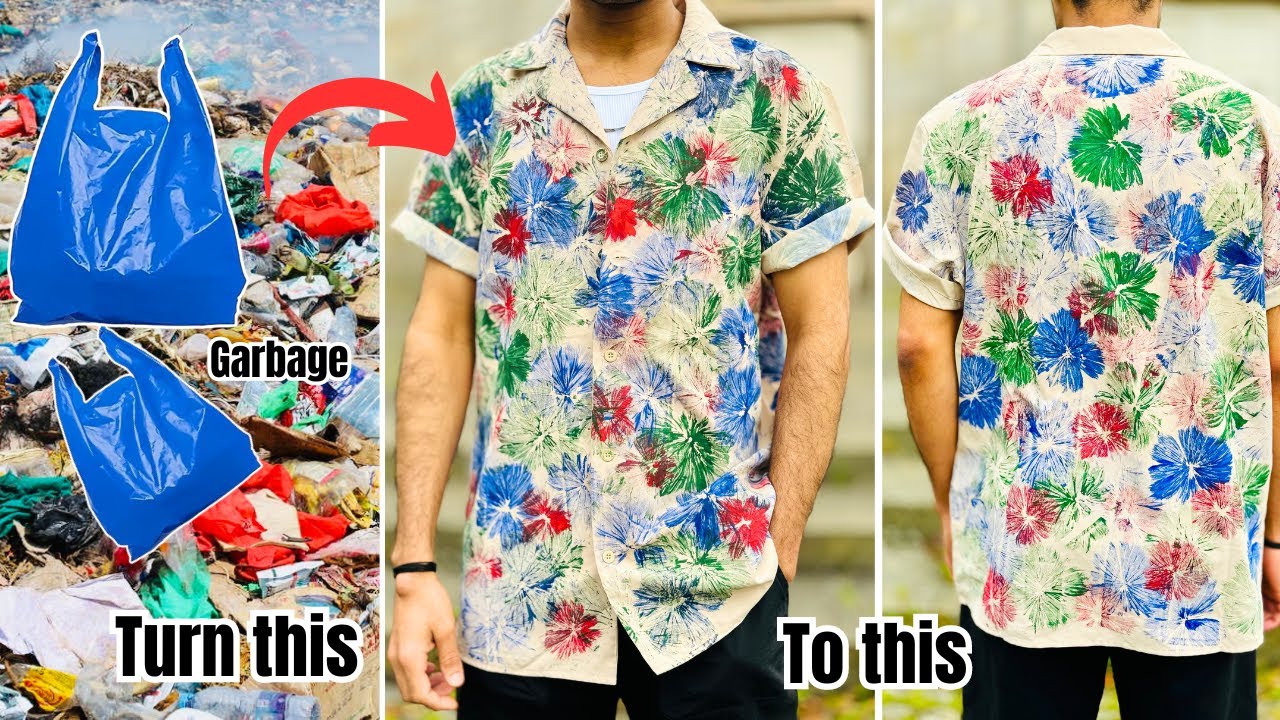 How make trending Hawaiian shirts for men and women from garbage | DIY ...