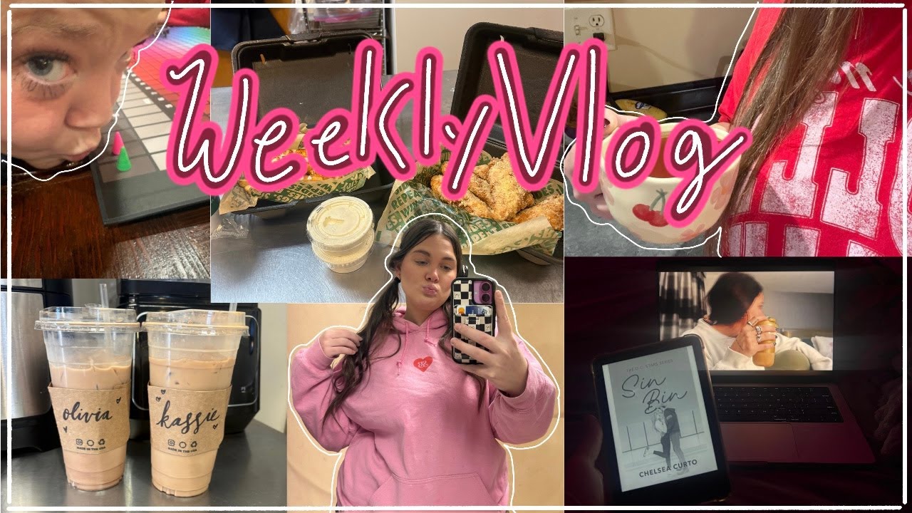 spend the week with me | work Christmas party | November book journal