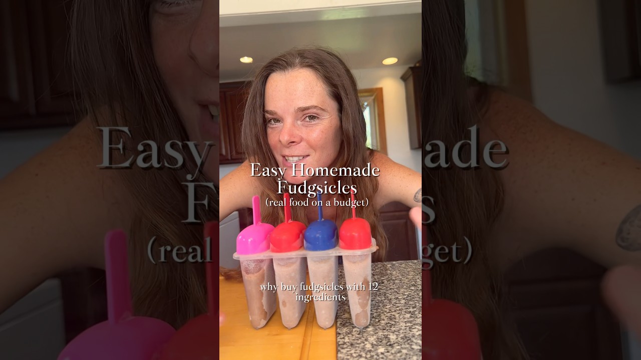 Easy and Healthy Homemade Fudgesicles (only 3 ingredients)