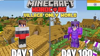 #minecraft Server Challenge in 100 Days 😱 Full Survival Story!