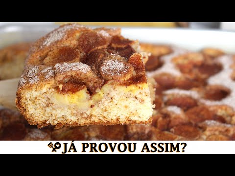 BOLO DE CANELA COM BANANA - RECEITAS QUE AMO