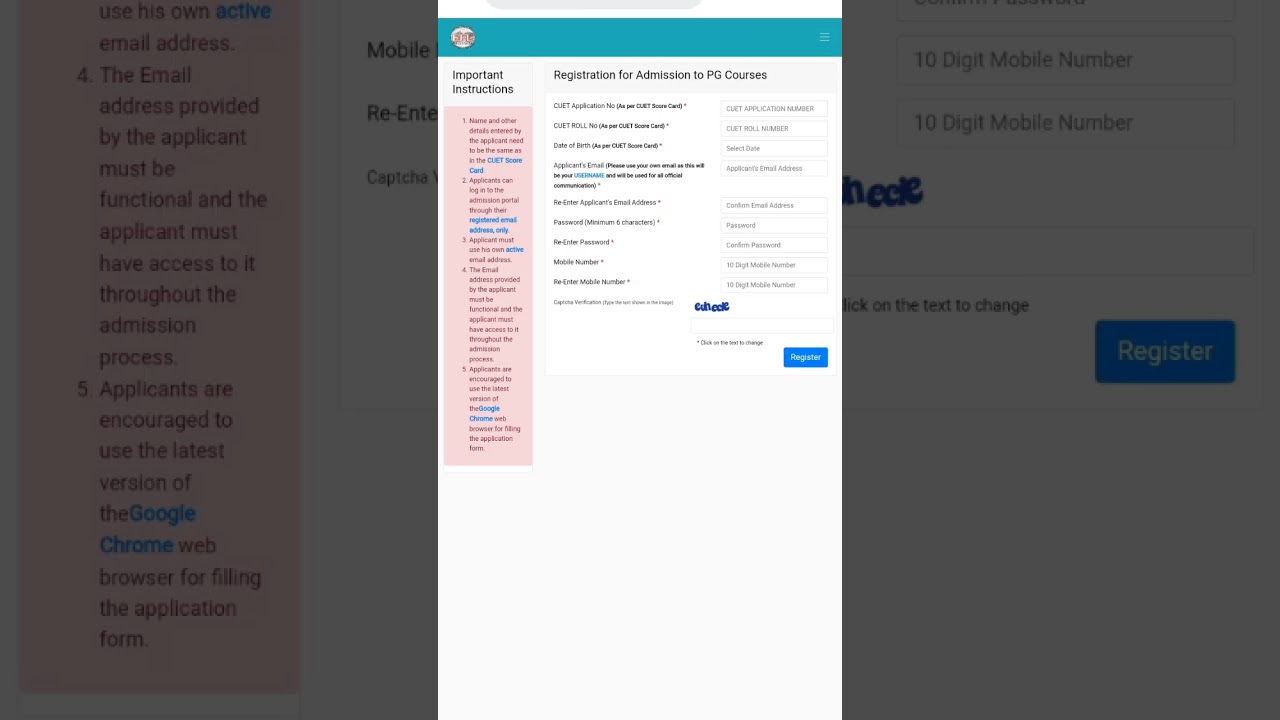 CUET PG REGISTRATION IS OPEN || EFLU 2022 || Check the description box.