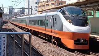 〈臨時ときわ②〉E657系K3編成フレッシュひたち塗装(オレンジパーシモン) 臨時特急ときわ45号勝田行9045M 北千住駅1番線通過 2024,5/3 #リバイバルカラー