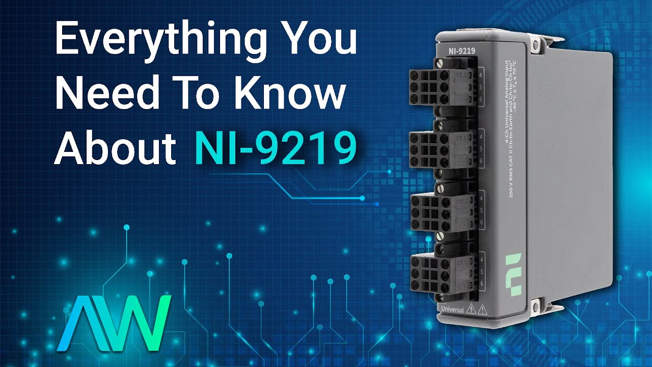 A Beginner's Guide to the National Instruments NI-9219 - YouTube