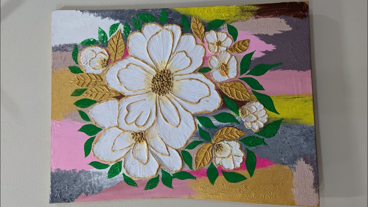 Живопись с цветочным рисунком | Идея для декора стен 