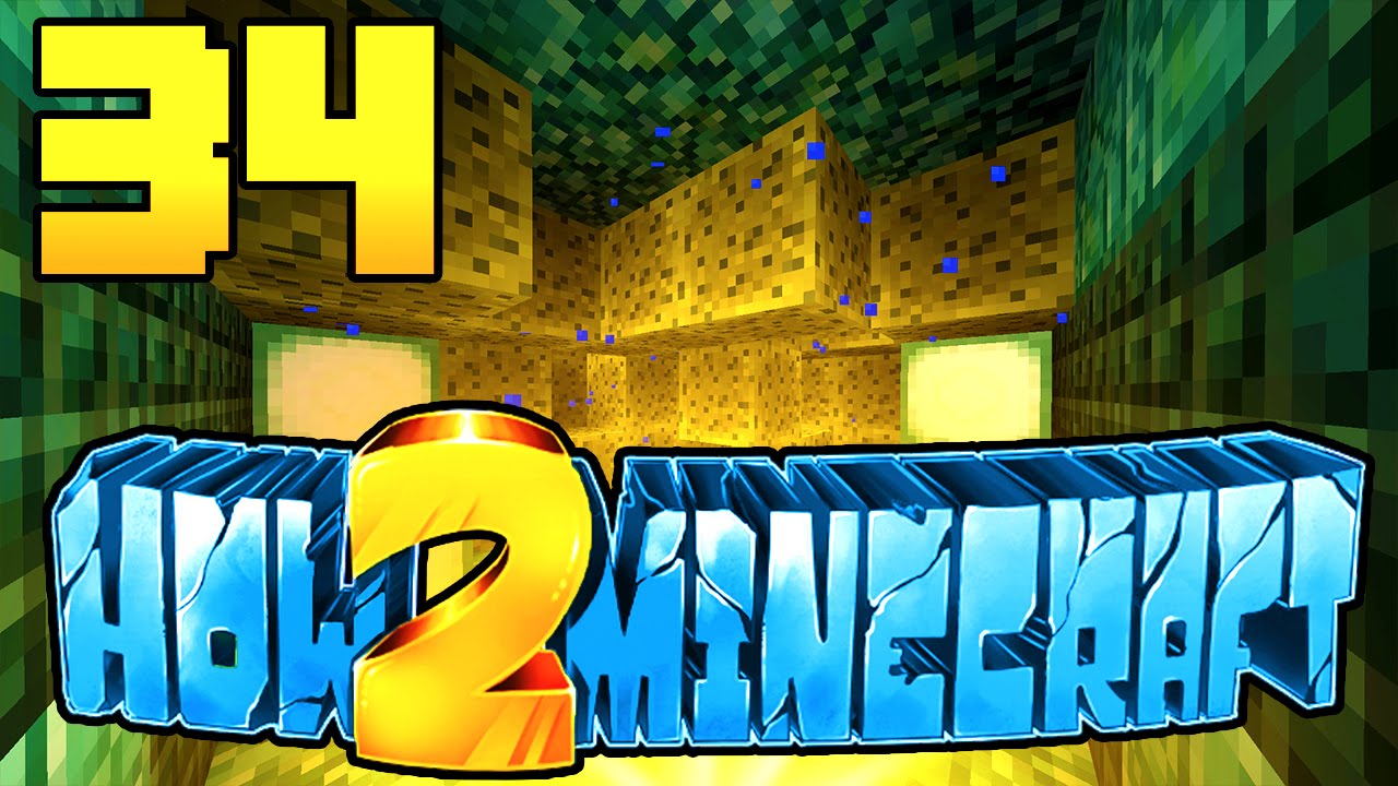 HOW TO MINECRAFT - EPISODE 34 | Season 2 "LEGENDARY SPONGE ROOM!" (H2M SMP) - YouTube