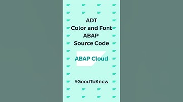 Changing Colors for ABAP Source Code #ABAPCloud #GoodToKnow