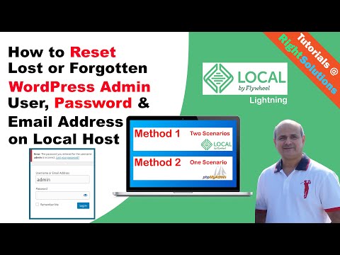 How to Reset WordPress Admin Password on Localhost  - Local By Flywheel