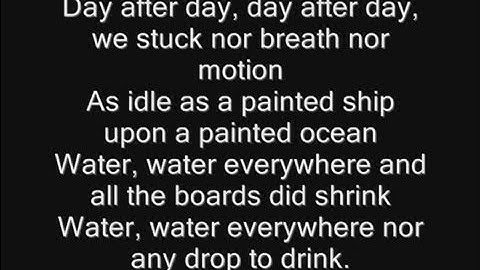 Iron Maiden - Rime Of The Ancient Mariner Lyrics