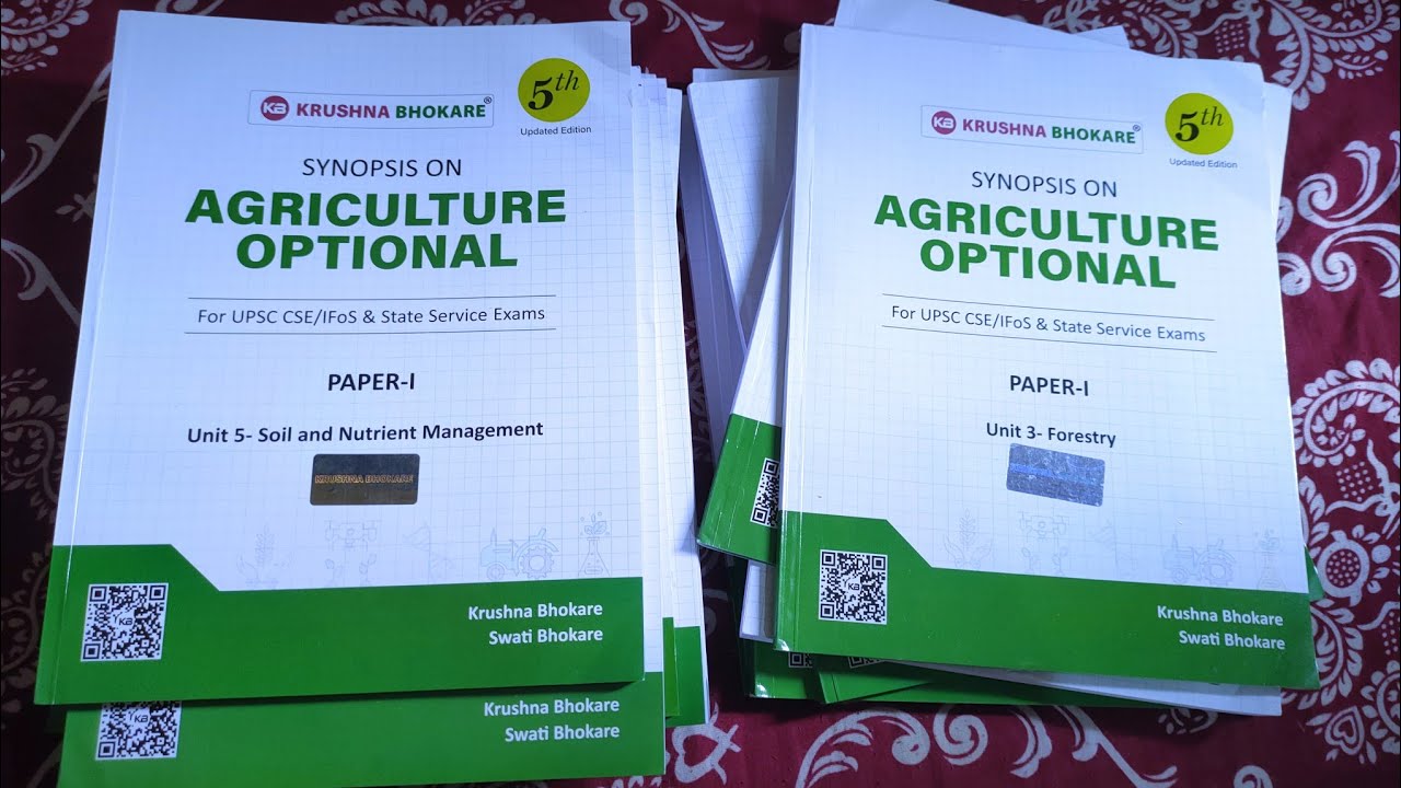 Agriculture optional IAS books review 📚by Krushna sir ❤️🙏 