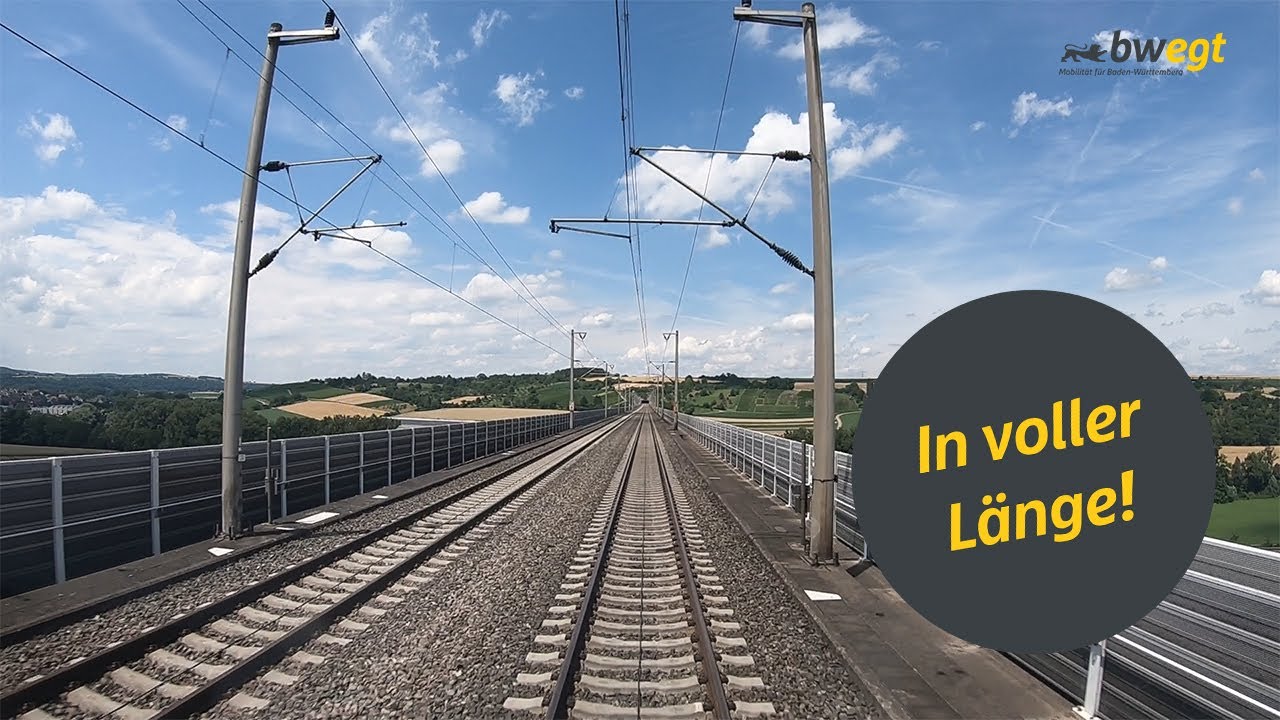 Führerstandsmitfahrt von Aalen nach Karlsruhe mit bwegt auf der Residenzbahn