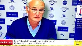 Ranieri on new cars for the players