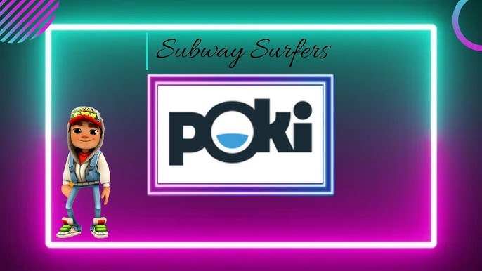 Playing Subway surfers and Glitch dash on Poki 