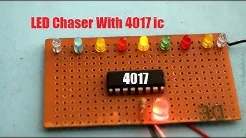LED Chaser with only 4017 ic
