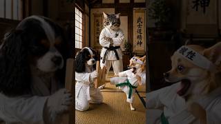Karate Dog Goes FULL Ninja Mode… and Instantly Regrets It 😂🐶🥋 #funny #pawsn #cat