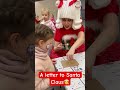 A letter to Santa Claus