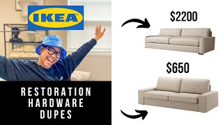 IKEA RESTORATION HARDWARE DUPES // SHOP WITH ME