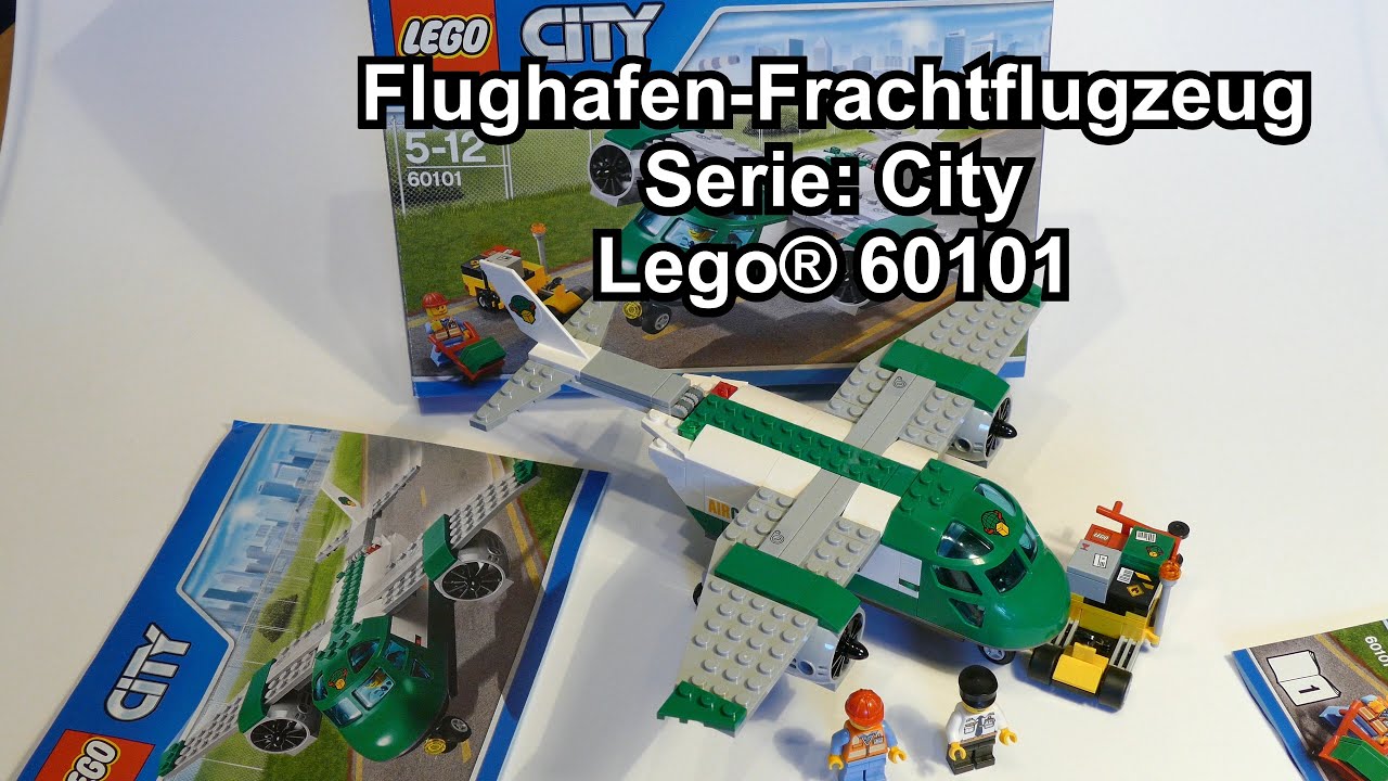 Lego Flughafen Frachtflugzeug City Set 60101 Review Deutsch Youtube