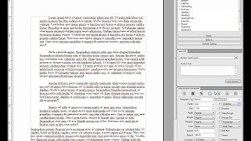 Using Paragraph Designer