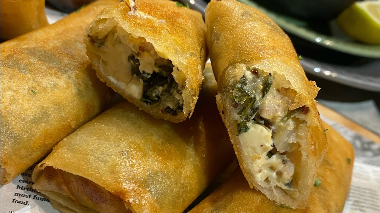 اطيب وألذ بوراك بالدجاج و السبانخ (السلق)بنة لا تقاوم😉Bourek poulet épinard un délices