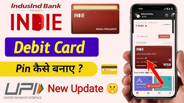 Indusind bank debit card pin generation | Indie New atm pin generate | how to set new atm pin INDIE