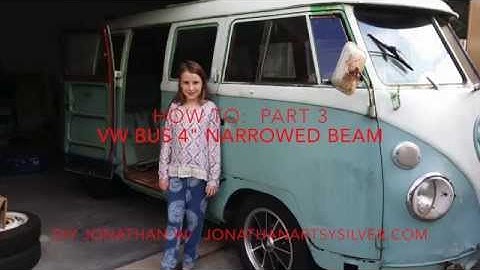 VW Bus 4" Narrowed Beam (how to) part 3