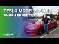 2021 Tesla Model S Plaid: InsideEVs 70 MPH Range Test