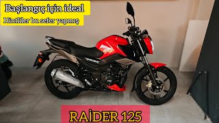 TVS Raider 125 ön İnceleme (Araba Ehliyetiyle kullanabilecek motosiklet)