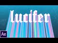 Liquid colored text  after effects tutorial