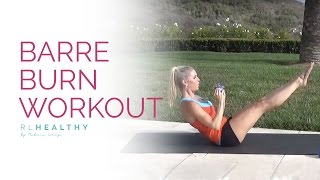 14 Minute Barre Burn Sculpting Workout (Weights) | Rebecca Louise screenshot 5