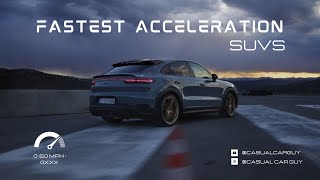Fastest ACCELERATING SUVs 0-60 for 2023