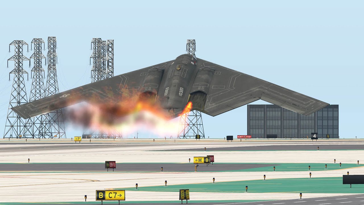 B2 Bomber Returns Immediately After TakeOff XPlane 11 YouTube