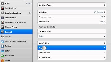 How to remove Spanish keyboard from iPad iOS 5