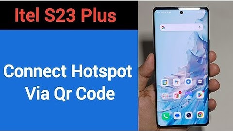 How to connect hotspot via QR code,Itel S23 Plus me wireless internet connect kaise karen