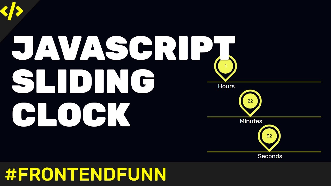 Javascript clock Animation Sliding Clock YouTube