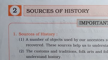 6th STD History Workbook Chp 2 Sources Of History @omeducation8606